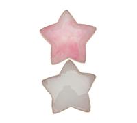 HAMPPLIES 2 pièces Palette de Manucure pour Mélange Ongles Plateau Résine Transparente et Rose Pailleté Plateau Présentoir Nail Art pour Vernis Fond de Teint et Pigments Usage Professionnel