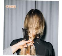 HAMPPLIES 2 pièces Peigne de Coiffure Artistique Multifonction Rouge et Noir Outil Professionnel pour Coloration Sectionnement et Mise Forme des Cheveux avec Queue de Rat Ergonomique