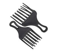 HAMPPLIES 2 pièces Peigne de Coiffure Peignes Plastique Noir pour Salon Démêlant et Stylisant Confortable pour Hommes et Femmes