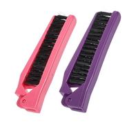 HAMPPLIES 2 Pièces Peigne Pliable Portable pour Cheveux Démêlant Compact et Accessoire Voyage Unisexe Adapté à Tous Types de Cheveux Facile à Nettoyer