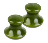 HAMPPLIES 2 pièces Pierre de Massage Champignon pour Visage et Corps Gua Sha Visage Palper Lissage et Tonification Cutanée Sûre et Facile à Tenir