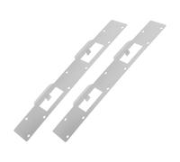 HAMPPLIES 2 Pièces Plaque de Renfort pour Gâche de Porte Corrosion Double Trou pour Verrou de Porte Installation Facile pour Sécurisée