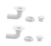HAMPPLIES 2 Pièces Plastic Freezer Drain Hole Stoppers Threaded Refrigerator Tube Plugs With Leakproof Sealing For Chest Freezer Drainage