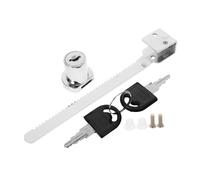HAMPPLIES 2 pièces Serrure à Cliquet pour Porte Coulissante de Zinc Sécurité pour Vitrines et Comptoirs de Magasin Compatible avec Armoires et Fenêtres Coulissantes avec Barillet Serrure