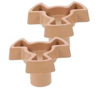 HAMPPLIES 2 pièces Support et Coupleur de Plateau Tournant pour Four Micro-ondes Arbre de Guidage Plastique Remplacement Facile Du Support Entraînement