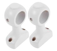 HAMPPLIES 2 Pièces Supports pour Tringles à Rideaux Bois Fixations Murales Robustesse pour Tringles Romans Accessoires Décoratifs pour Rideaux Lourds Supports Polyvalents pour Chambre et