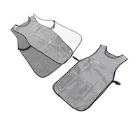 HAMPPLIES 2 pièces Tablier Imperméable Tpu pour Coiffeur et Barbier Résistant Aux Taches Confortable pour Hommes et Femmes Kit pour Salon de Coiffure et Coloration