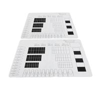 HAMPPLIES 2 Pièces Tapis de Manucure Antidérapant Support Photo Ongles avec Palette Mélange Peinture Décor Portable pour Nail Art et Entraînement Onglerie