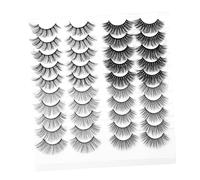 HAMPPLIES 20 paires Faux Cils Naturels Réalistes Volume Dense Confortable pour Maquillage Quotidien et Usage Professionnel
