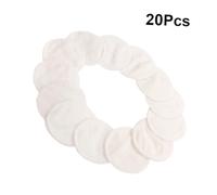 HAMPPLIES 20 pièces Pads Démaquillants Réutilisables Double Couche Fibre de Lavables et Doux Lingettes Nettoyantes Visage pour Types de Peaux