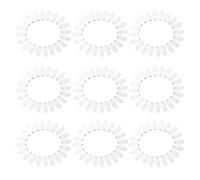 HAMPPLIES 20 Pièces Roue Échantillons Vernis à Ongles Transparente Embouts Plastique pour Présentation Manucure Salon Professionnel