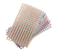 HAMPPLIES 20pièces Autocollants Pour Visage Bijoux Adhésifs à Dos Plat Pour Projets De Bricolage Diamants Décoratifs Pour Ongles Visage