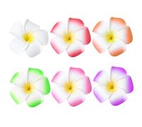 HAMPPLIES 20pièces Épingles à Cheveux Fleur de Plumeria Hawaïenne Barrettes Décoratives pour Cheveux Accessoires de Coiffure pour Mariage Fête Tropicale Plage Couleur Aléatoire