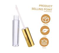 HAMPPLIES 20pièces Tube De Gloss Bouchon Anti-fuite Flacons Rechargeables Pour Brillant à Lèvres Contenants Cosmétiques Pour Femmes Et Filles