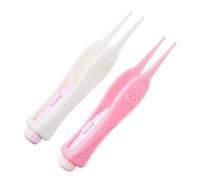 HAMPPLIES 2pièces Cure-oreilles Led Portable Pour Bébés Outils De Nettoyage Pratiques Avec Éclairage Visible Et Design Sécurisé Blanc Rose