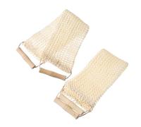 HAMPPLIES 2pièces Exfoliant Double Face Sisal Avec Poignée Serviette De Gommage Pour Corps Éponge De Pour Nettoyage Profondeur Et Détente Musculaire
