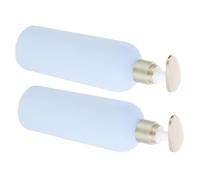 HAMPPLIES 2pièces Lot De Flacons Distributeurs Vides à Pompe Pour Shampoing Et Lotion Design Simple Et Pratique