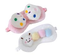 HAMPPLIES 2pièces Lot De Masques Pour Yeux Pour Garçon Fille Confortable Pour Dormir Pour Voyages Et Familles