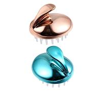 HAMPPLIES 2pièces Masseurs De Chevelu De Brosses De Massage Pour Shampooing Avec Poignée Pour Hommes Femmes Et Animaux De Compagnie Couleurs Et Exfoliation Et Nutrition Du Chevelu