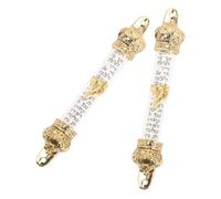 HAMPPLIES 2pièces Mezuzah Métallique Juive Lot de Plaque Décorative pour Porte Éléments De Mitzvah Élégants Installation Facile Ornement Religieux pour Maison