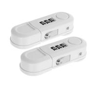 HAMPPLIES 2pièces Verrous de Sécurité Garçon Fille pour Placards Cadenas à Code Blanc pour Réfrigérateurs et Armoires Verrou de Porte sans Vis pour Tout-petits