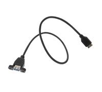 HAMPPLIES 3.0a Câble USB avec Panneau Adaptateur De Prolongation pour Ordinateur De Bureau avec Vis De Fixation pour De Données Rapide