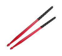 HAMPPLIES 3 paires Baguettes de Batterie Nylon Antidérapantes Baguettes Percussion Légères et Solides pour Jazz avec Poignées Colorées Confortables Adaptées à Divers Tambours