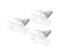 HAMPPLIES 3 paires Gants Élastiques Spandex pour Inspection Bijouterie Élégants et Confortables Lot de Blanches Adaptés Aux Activités Détiquette et Protection Boutique
