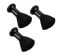 HAMPPLIES 3 pièces Brosse à Cou Noire Balai pour Salon de Coiffure Nettoyage Rapide des Cheveux et Poussières Outil Professionnel Polyvalent pour Coiffeurs