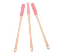 HAMPPLIES 3 pièces Brosse à Pied Caoutchouc Douce pour Nettoyage Orteils Exfoliante Anti-démangeaisons Compacte pour Soins Ciblés des Sensibles