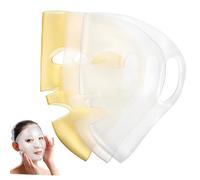 HAMPPLIES 3 pièces Couvre-masque Visage Silicone Réutilisable avec Crochets Oreille Hydratante pour Masque Maintien Anti-glisse pour Soins Beauté