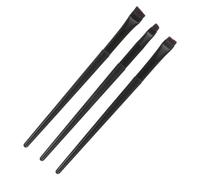 HAMPPLIES 3 pièces Set de Pinceaux Maquillage Yeux Eyeliner et Sourcils Pinceau Oblique et Plat pour Application Précise Outils Cosmétiques Durables pour Débutants et