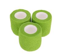 HAMPPLIES 3 rouleaux Bandages Auto Adhésifs Respirants pour Poignet et Doigts Élastiques et Faciles à Poser Protection pour Blessures et Soins Animaux Lot de Verts Moyenne