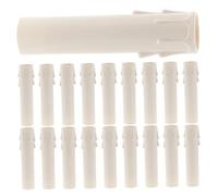 HAMPPLIES 30 pièces Lot de Protections Anti-goutte pour Bougies Manchons Plastique Blanc pour Chandelier Base Candelabra Résistante Facile à Installer Empêche Coulures de Cire pour