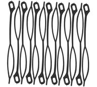 HAMPPLIES 30 pièces Set de Aiguilles de Crochet Ergonomiques pour Coiffure Accessoires Chignon Portables Outils pour Tresses Perruques et Tissage Cheveux Courts Crochet Pratique Plastique