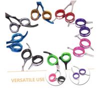 HAMPPLIES 32 pièces Anneaux Silicone pour Ciseaux Protection Antidérapante pour Doigts Accessoires Durables pour Coiffure et Toilettage Animal Compatible Divers Ciseaux Professionnels