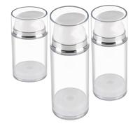 HAMPPLIES 3pièces Flacon Pompe Airless Vide Lot Pour Voyage Distributeur De Lotion Anti-fuite Et Pratique à Transporter