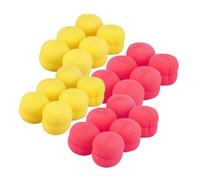 HAMPPLIES 4 ensembles Ensemble de en éponge forme champignon léger pour coiffure féminine 4 pièces boule jaune + boule rouge