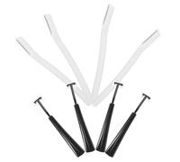 HAMPPLIES 4 ensembles Lot de Rasoirs à Sourcils Compact avec Protection Tondeuse Précise Outil de Dermaplaning Portable pour Visage et Contour des Sourcils