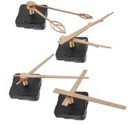 HAMPPLIES 4 ensembles Mécanisme Horloge Murale Quartz Silencieux Kit de Réparation DIY avec Aiguilles et Plastique Remplacement Précis pour Pendule