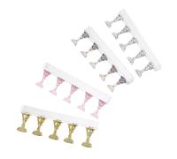 HAMPPLIES 4 Ensembles Support de Pratique pour Ongles Acrylique Présentoir Magnétique Réutilisable pour Ongles Artificiels Outil Manucure DIY pour Salon et Usage Personnel