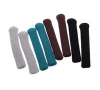 HAMPPLIES 4 paires Lot Coussinets Oreille Lunettes Tricotés Dérapants Souples Confortables Manchons pour Branches de Lunettes Accessoires Entretien Facile Convient pour de