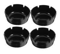 HAMPPLIES 4 pièces Cendriers Ronds Ignifuges Bols Profonds Flexibles Résistants Au Feu pour Maison Hôtel et Restaurant Cendriers Polyvalents pour Bar Bureau et Extérieur