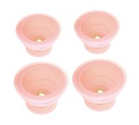 HAMPPLIES 4 pièces Cupping Therapy Vacuum Silicone Cups Set Flameless Massage Accessory For Muscle Relief And Blood Flow Improvement And Portable