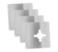 HAMPPLIES 4 Pièces De Réparation De Serrure De Porte Plaque De Renfort De Porte Plaque De Fixation De Serrure De Remplissage De Bord De Sécurité
