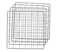 HAMPPLIES 4 pièces Décorations Murales Fer Forgé Noires Pendentifs Suspendus Maille Métallique pour Rangement et Décoration Intérieure Support Plantes pour Salon et Jardin