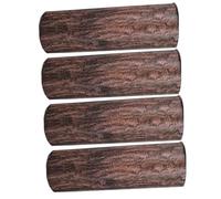 HAMPPLIES 4 Pièces Faux Tree Stump Western Props Reusable Paper Wood Decorations For Cowboy Party Farmhouse And Wild West Theme Events