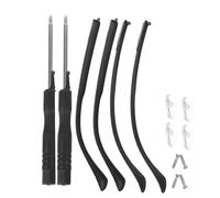 HAMPPLIES 4 pièces Kit Branches de Lunettes Métal Robuste Finition Polie Remplacement pour Montures avec Embouts Temple Installation Facile et Confort