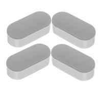 HAMPPLIES 4 pièces Kit de Adhésifs pour Siège Toilette Rehausseur de Hauteur Tampon Détanchéité et Amortisseur Antidérapant pour Fixation Cuvette Wc