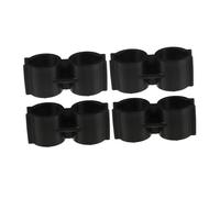 HAMPPLIES 4 Pièces Lot de Clips de Fixation Double Tube pour Balais et Pince de Connexion pour Tubes Attache Robuste pour Outils de Nettoyage